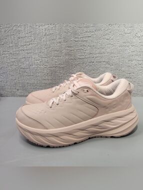 Hoka One One Bondi SR Women's Size US 9 Peach Whip Leather Athletic Sneakers